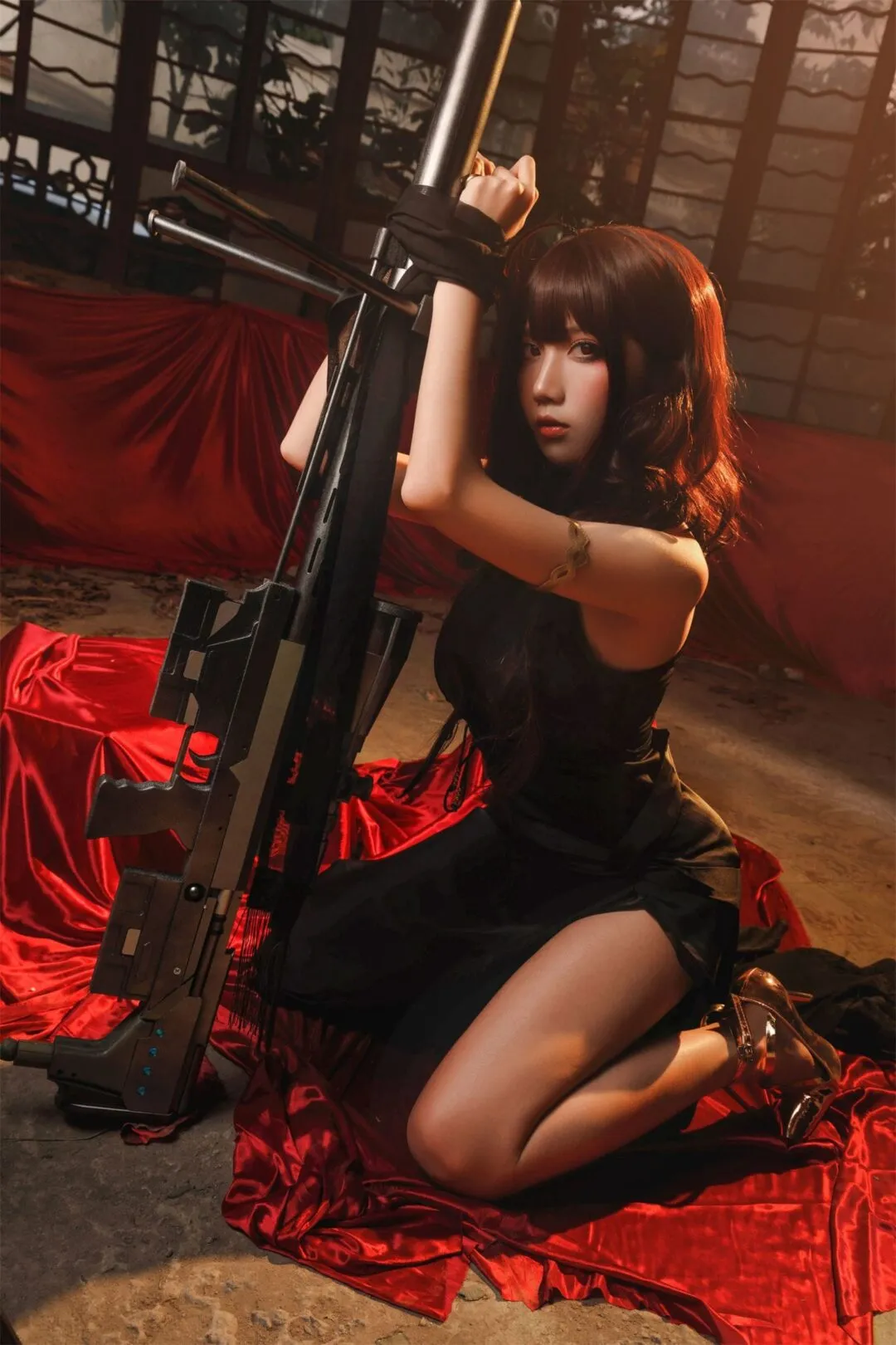 少女前线 DSR-50旗袍cosplay-24