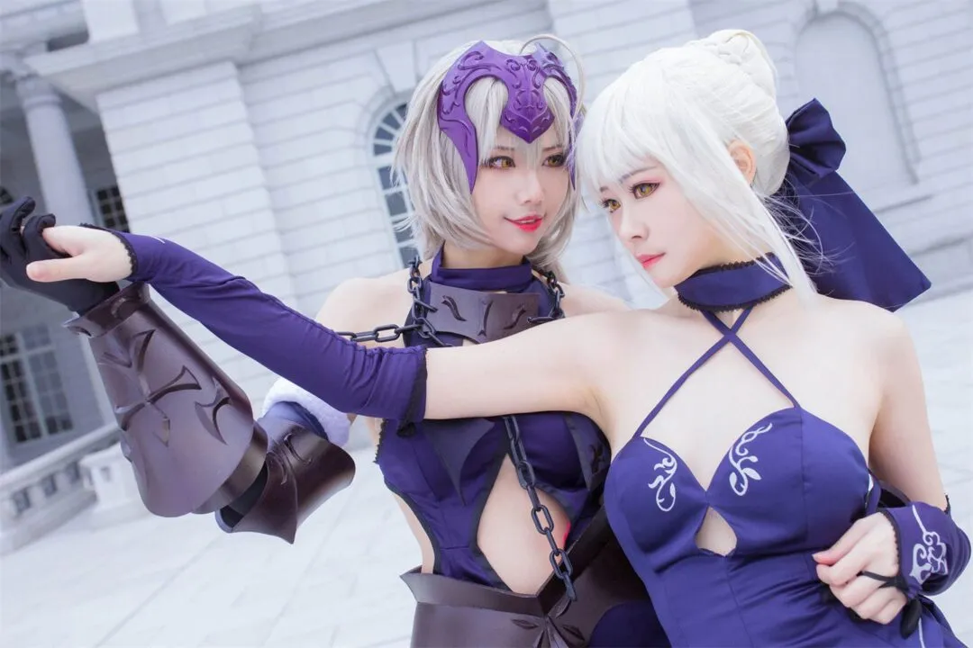 FGO 黑贞黑呆阿尔托莉雅贞德cosplay-22