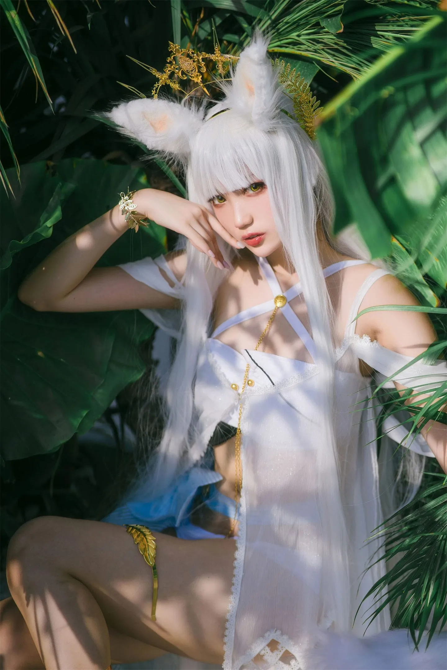 明日方舟 白金泳装cosplay-绝对领域