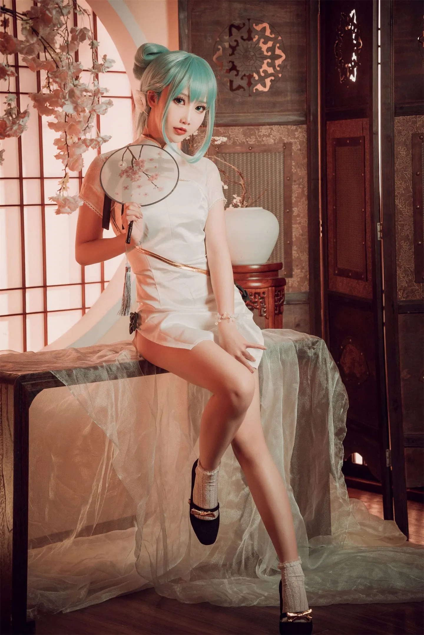 初音未来 旗袍cosplay-绝对领域