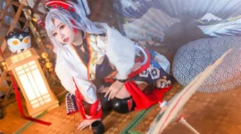 碧蓝航线 欧根亲王和服cosplay-绝对领域