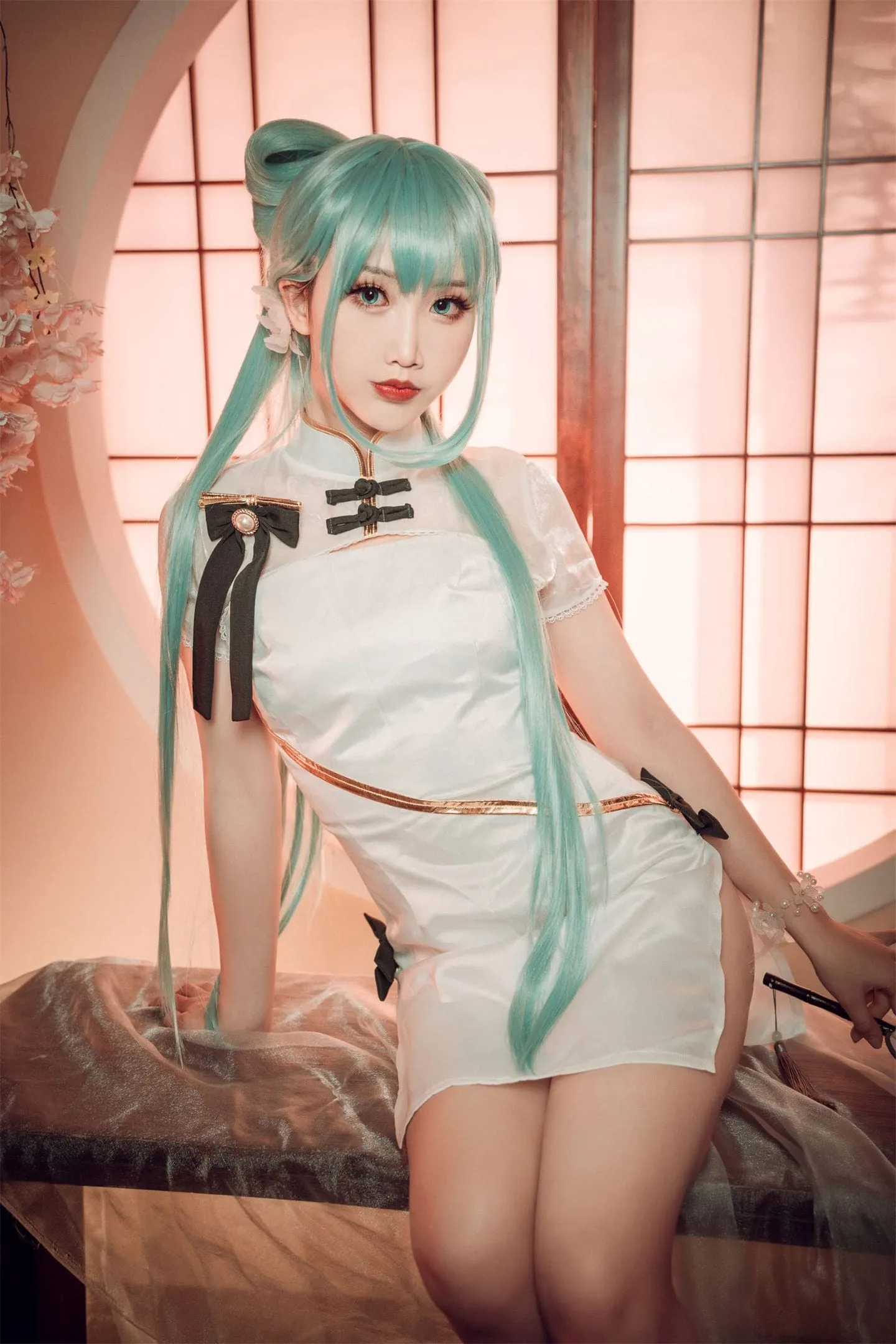 初音未来 旗袍cosplay-绝对领域