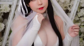 碧蓝航线 爱宕婚纱cosplay-绝对领域