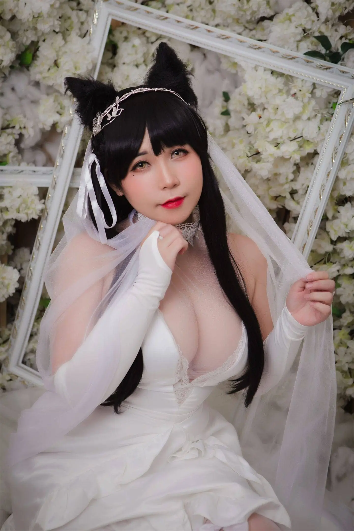碧蓝航线 爱宕婚纱cosplay-绝对领域