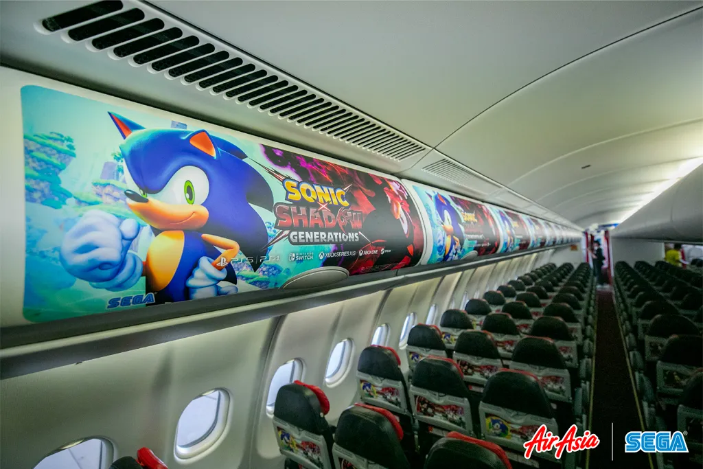 图片[2]-AirAsia 宣布推出《音速小子》《女神异闻录5》特别涂装飞机-绝对领域