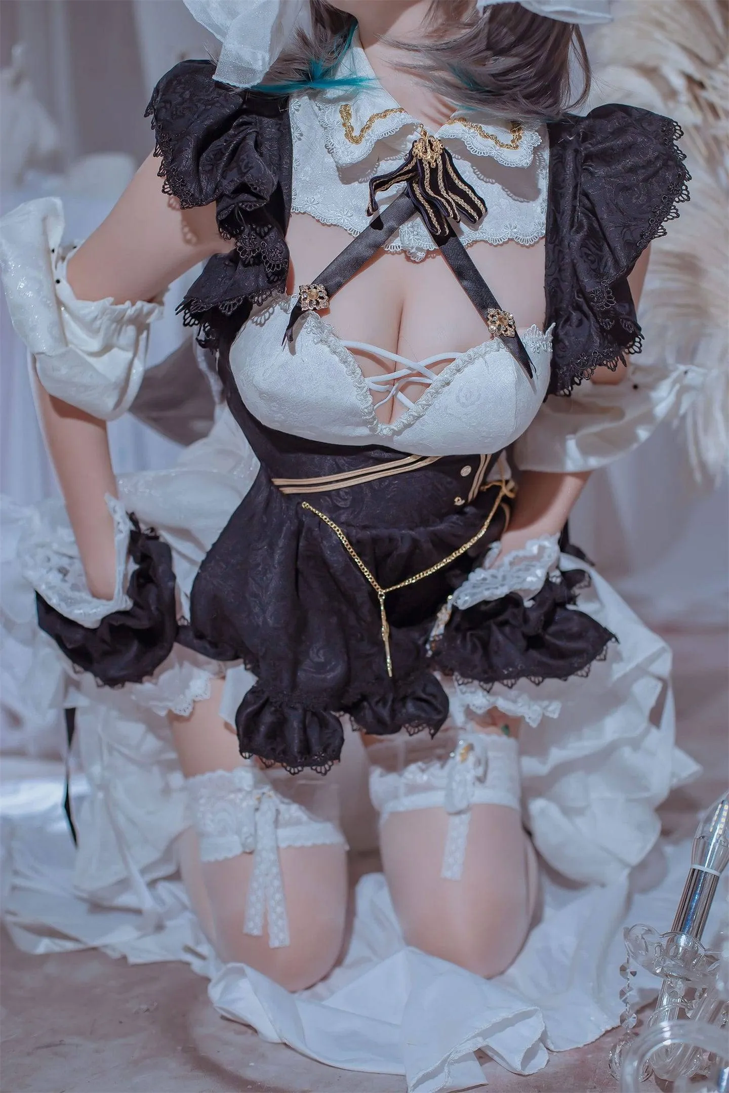 碧蓝航线 柴郡女仆cosplay-1