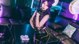 英雄联盟KDA 卡莎cosplay-绝对领域