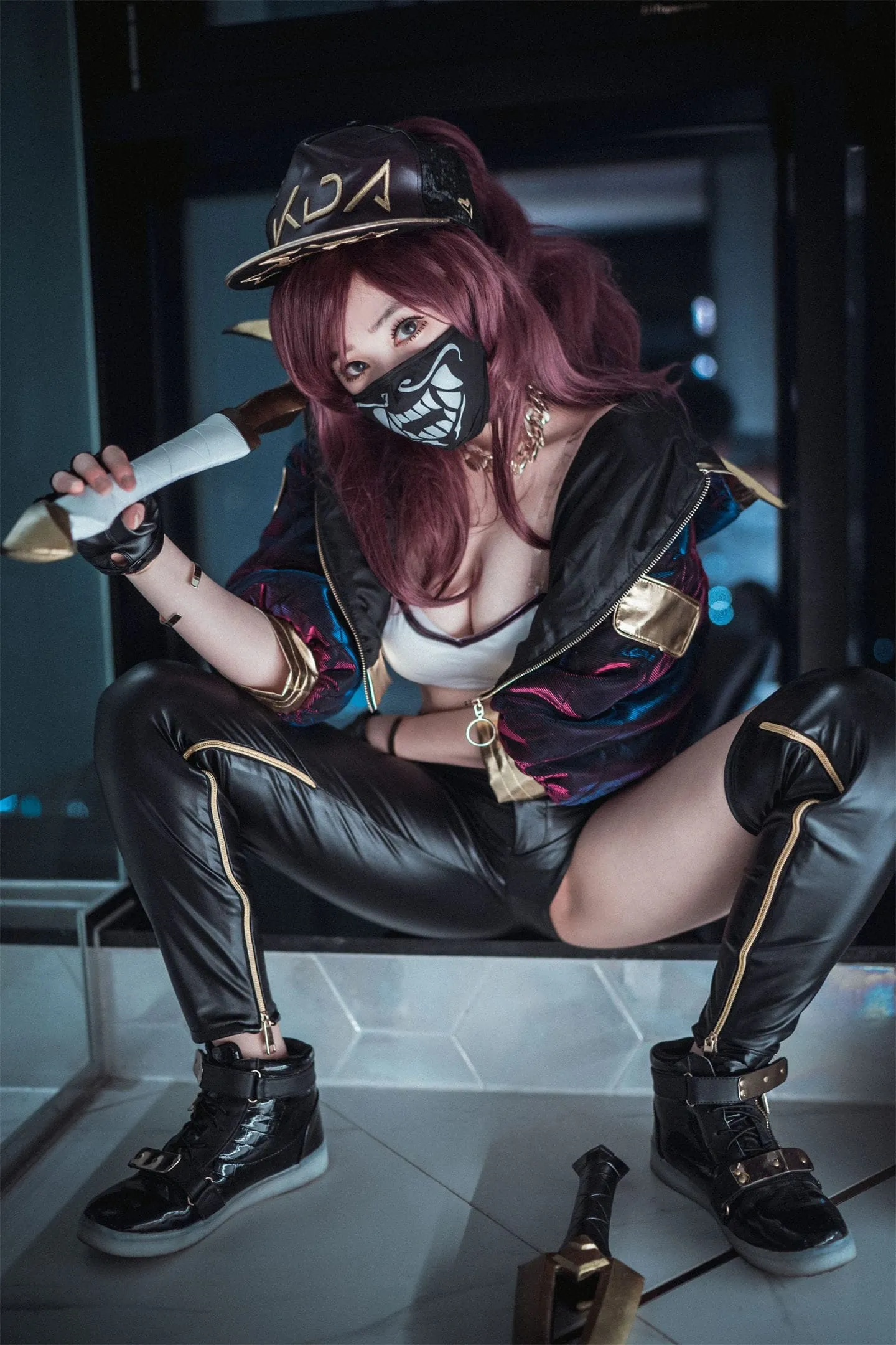 英雄联盟 阿卡丽KDAcosplay-绝对领域
