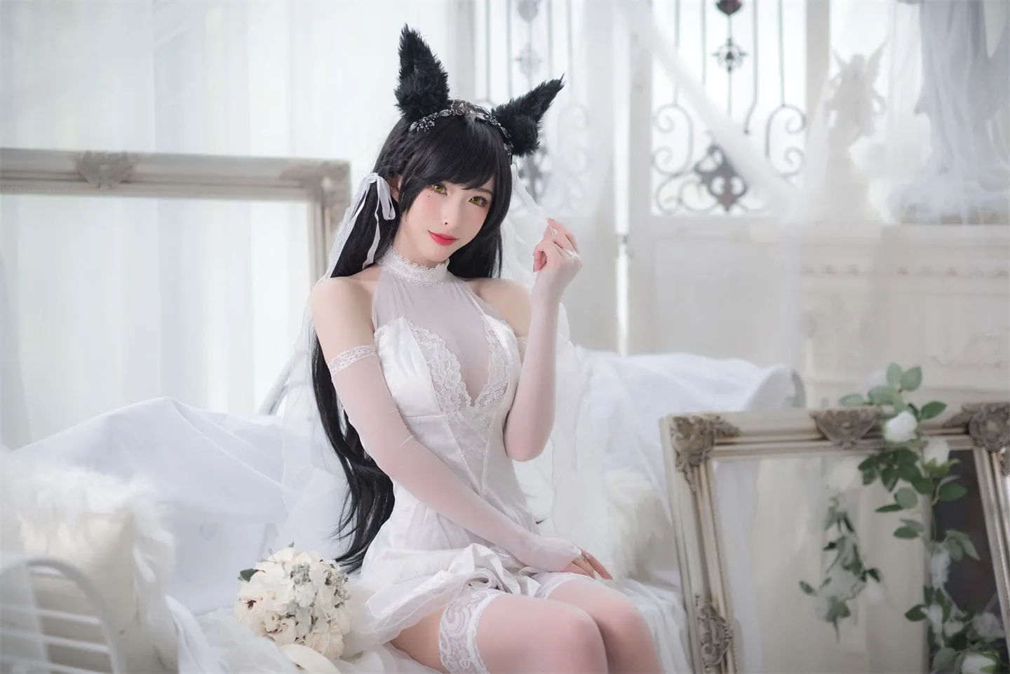 碧蓝航线 爱宕婚纱2cosplay-绝对领域