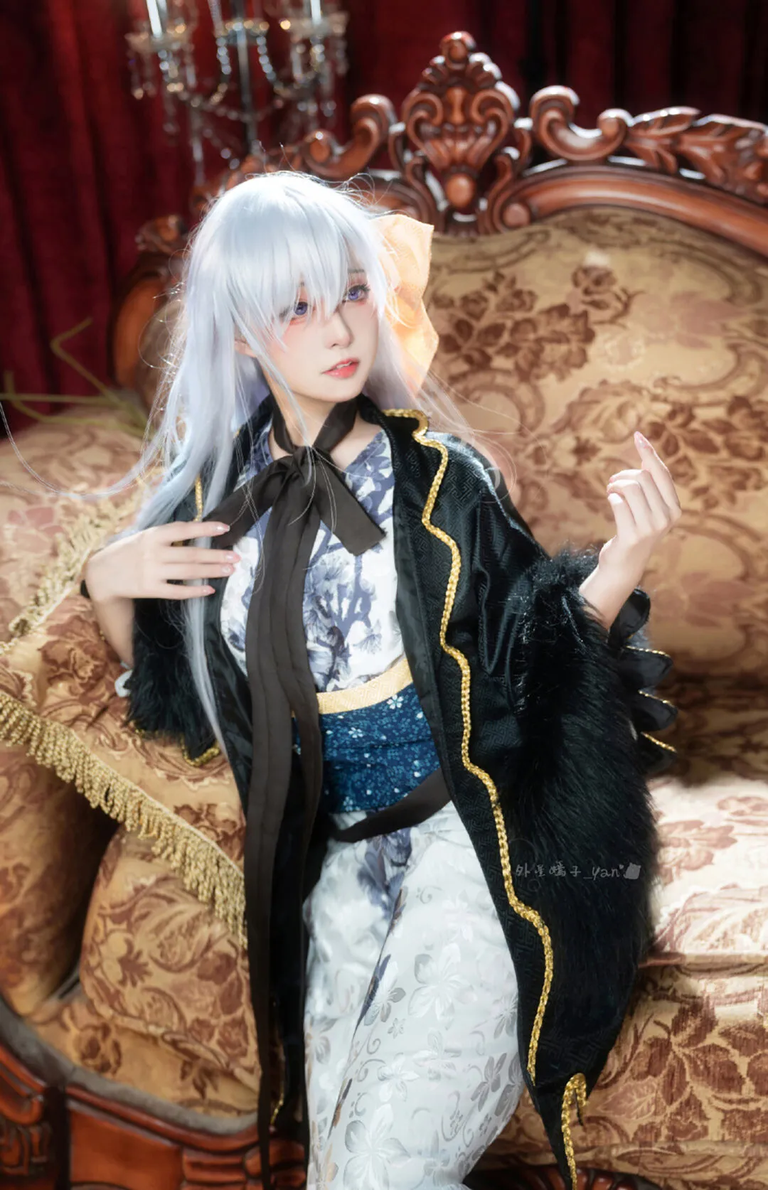 《碧蓝航线》贝尔法斯特 倾城之华扇cosplay-1