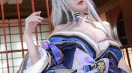 碧蓝航线 信浓和服cosplay-绝对领域