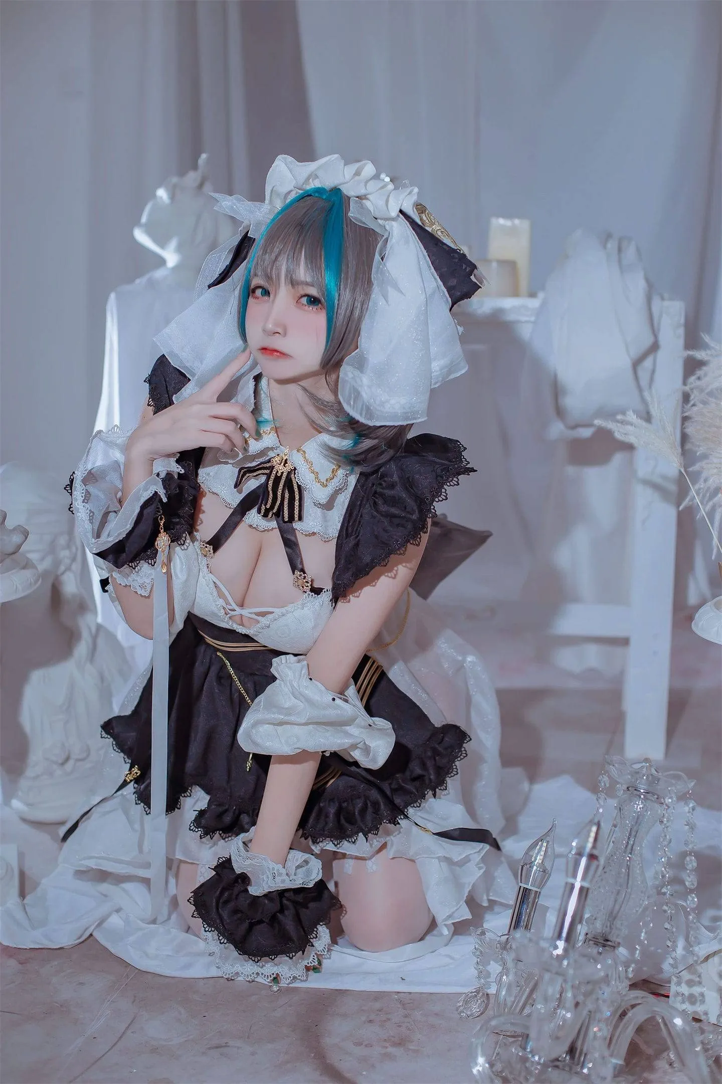 碧蓝航线 柴郡女仆cosplay-1