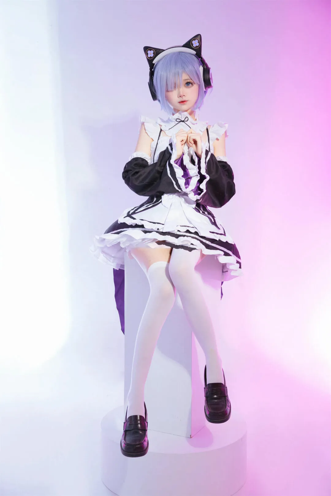 《Re：从零开始的异世界生活》妖舞蕾姆耳机cosplay-绝对领域