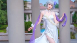 碧蓝航线 天狼星纯白蔷薇cosplay-绝对领域