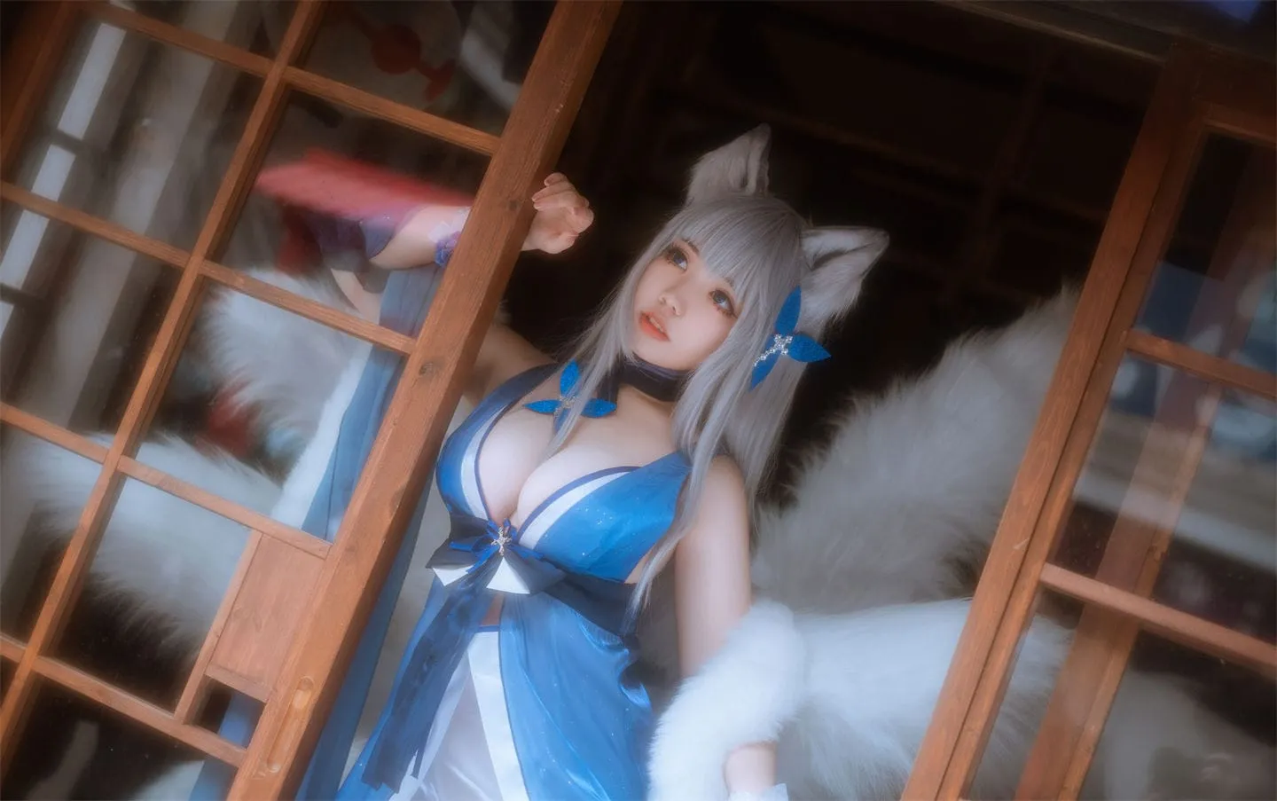 碧蓝航线 信浓和服性感cosplay-绝对领域