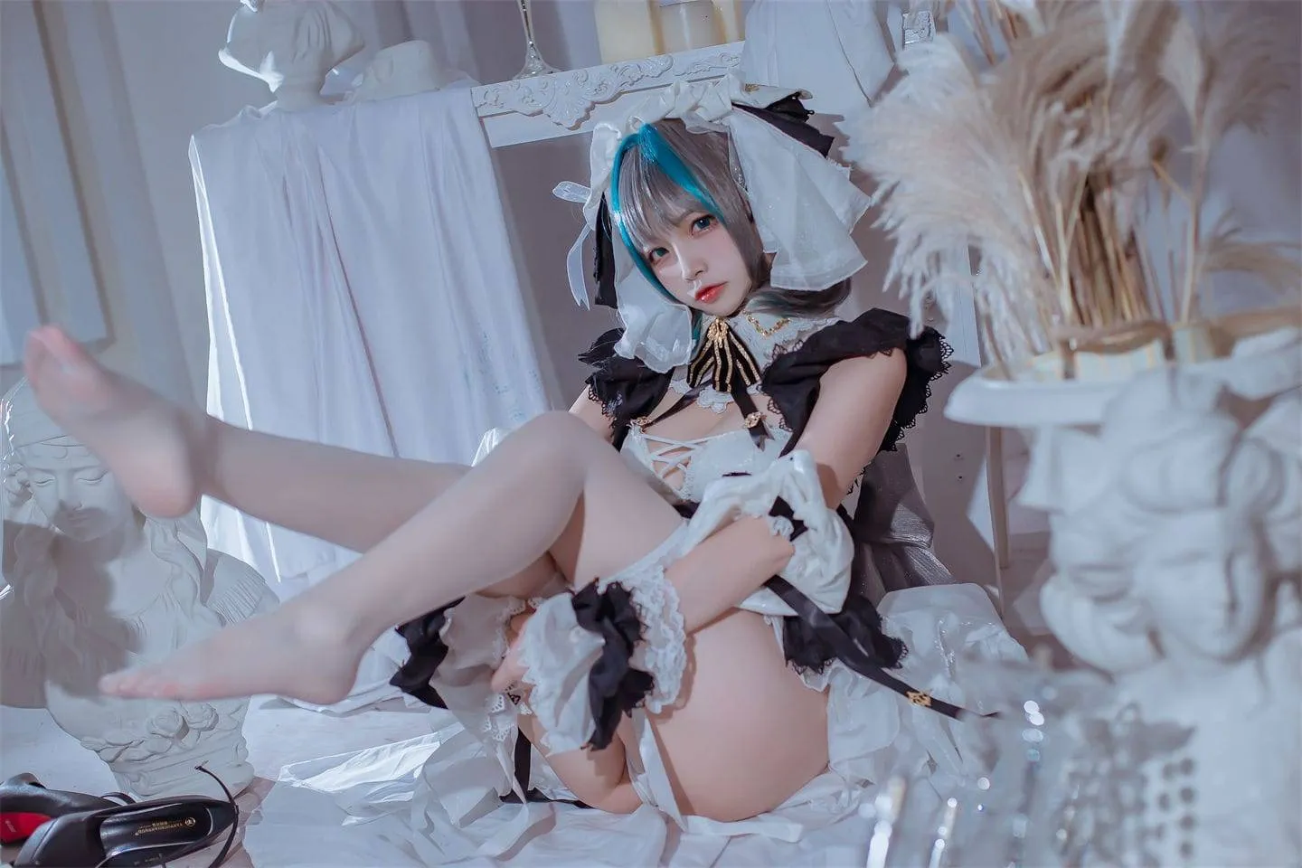 碧蓝航线 柴郡女仆cosplay-1