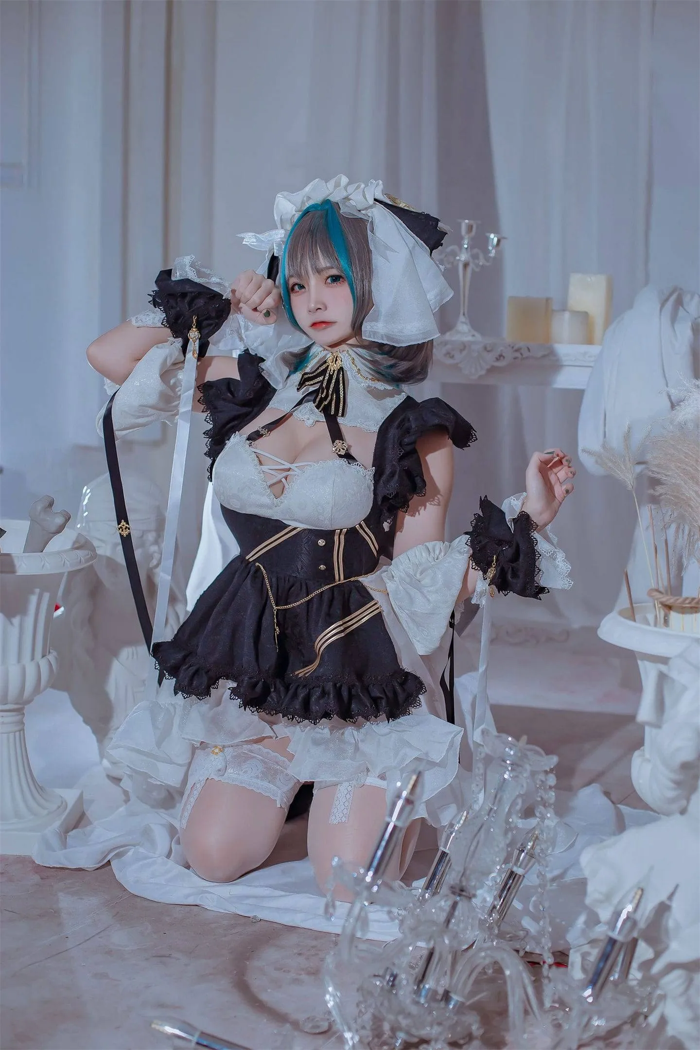 碧蓝航线 柴郡女仆cosplay-1