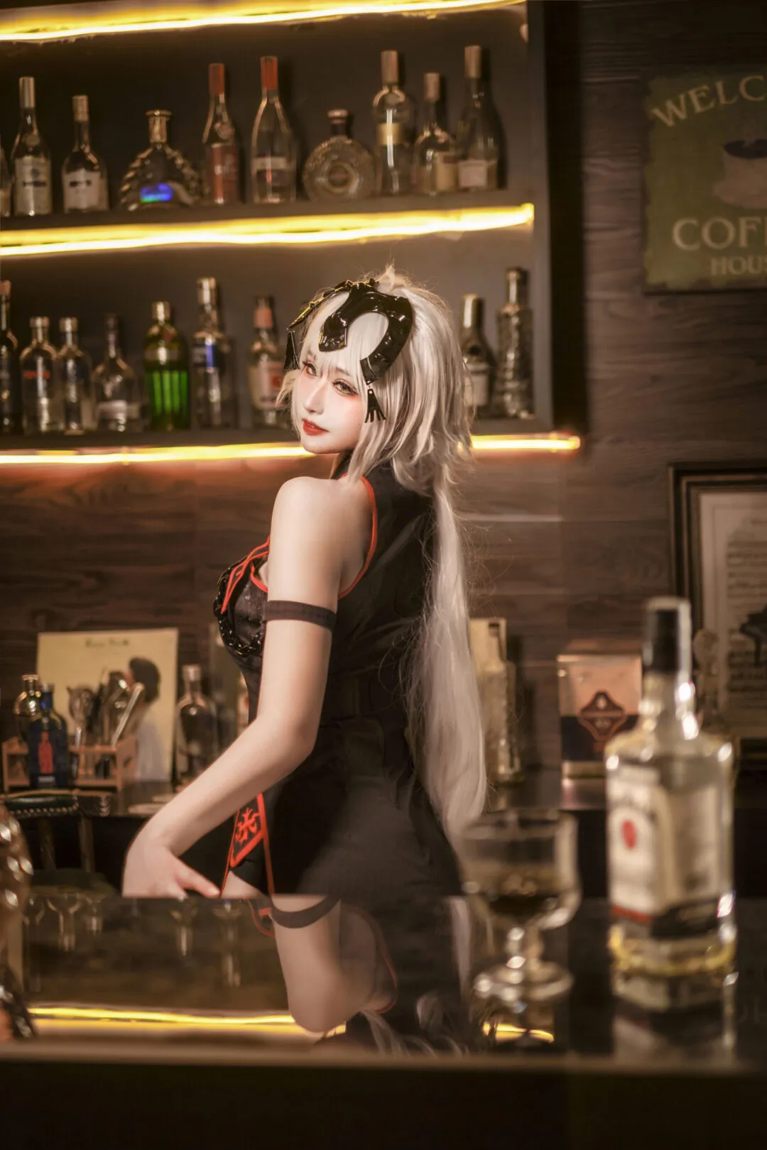 黑贞德旗袍 cos fate 澪绫-绝对领域