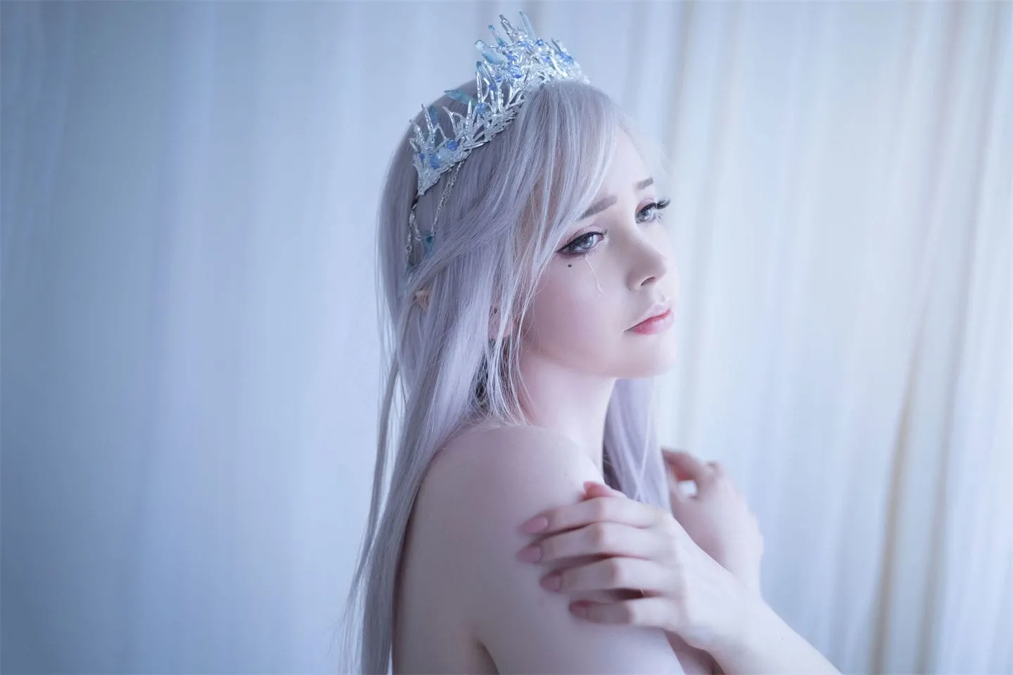 白发精灵cosplay-绝对领域