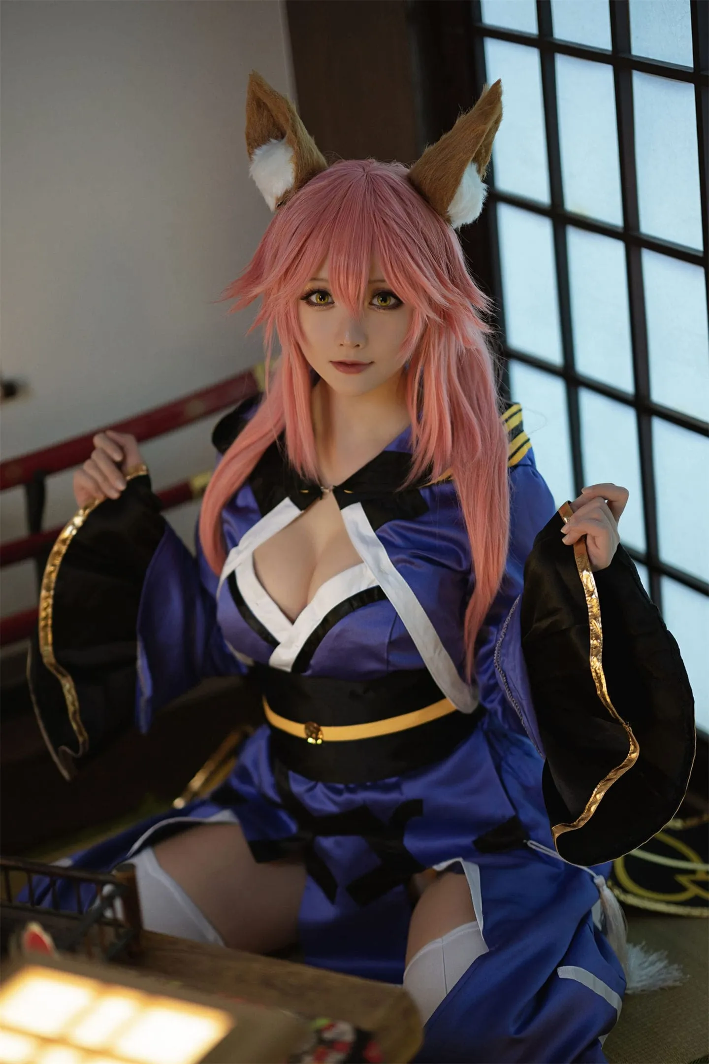 FGO 玉藻前白丝cosplay-绝对领域
