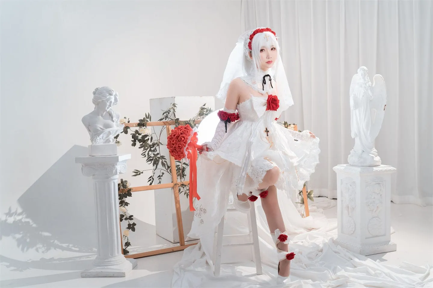 崩坏三 德丽莎婚纱cosplay-绝对领域