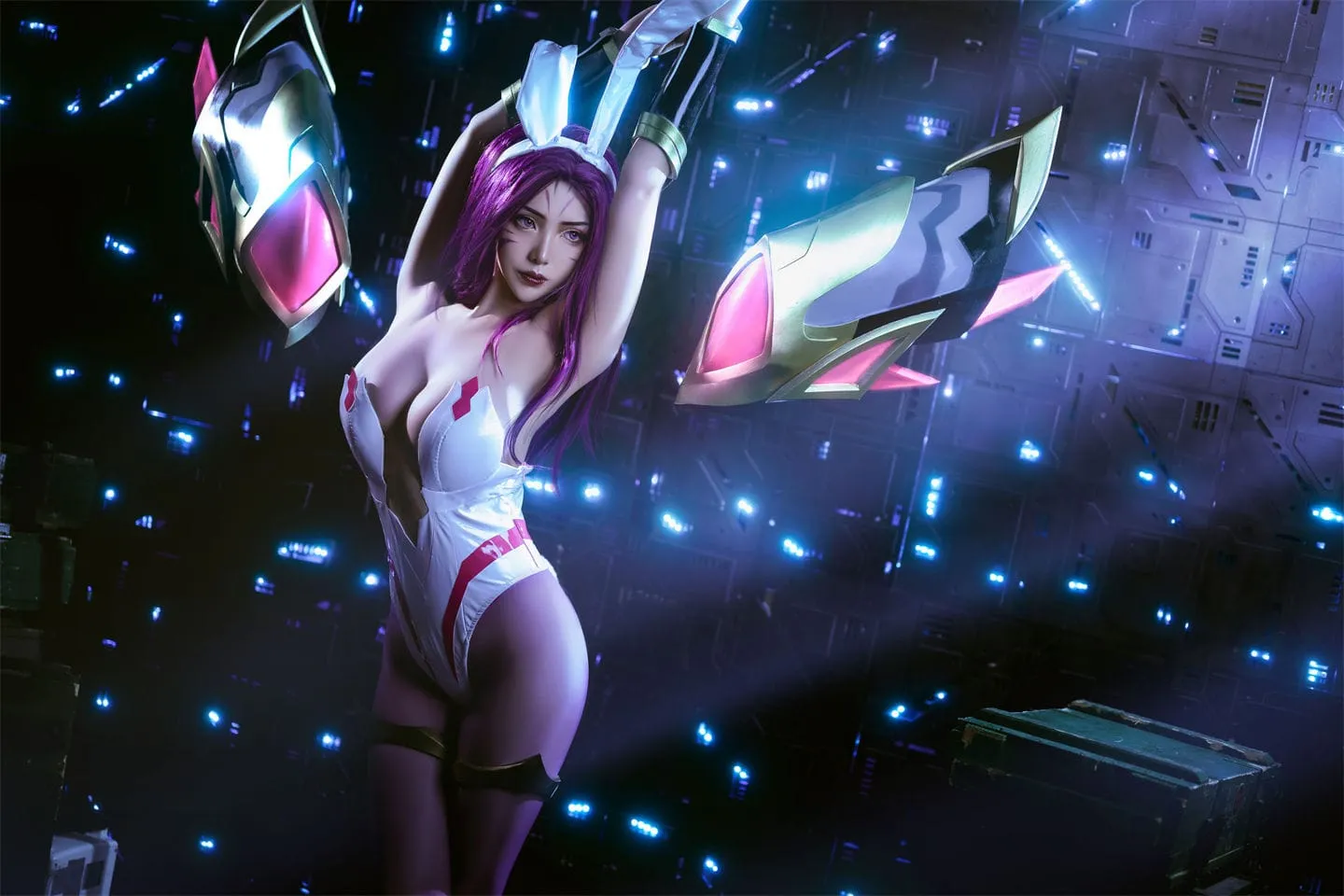 英雄联盟 卡莎cosplay-绝对领域