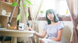 日常碎花裙写真-绝对领域