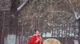 冬季汉服写真-绝对领域