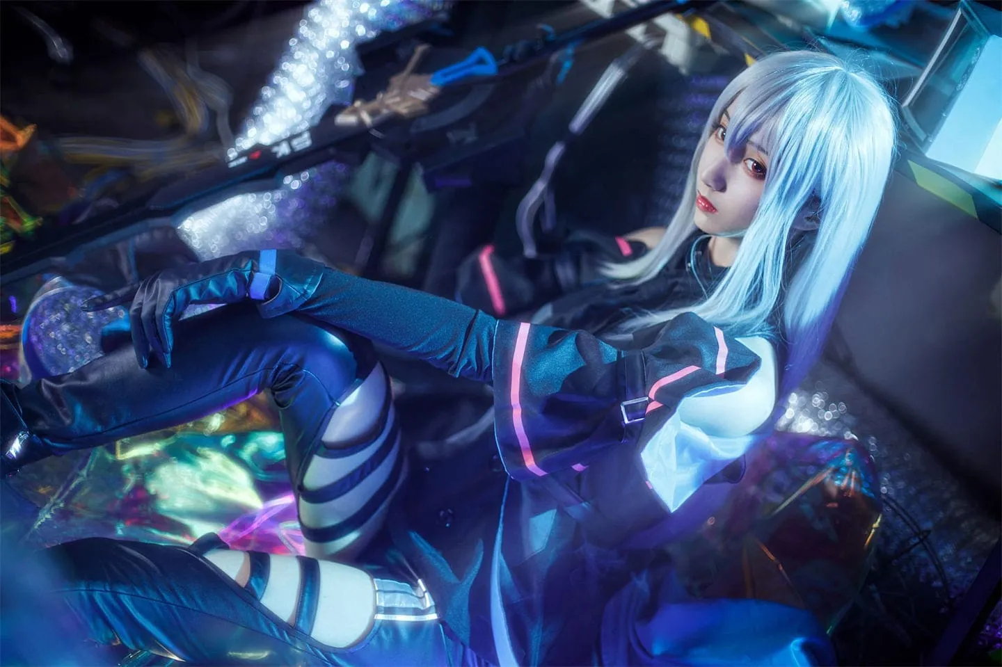 明日方舟 斯卡蒂性感cosplay-绝对领域