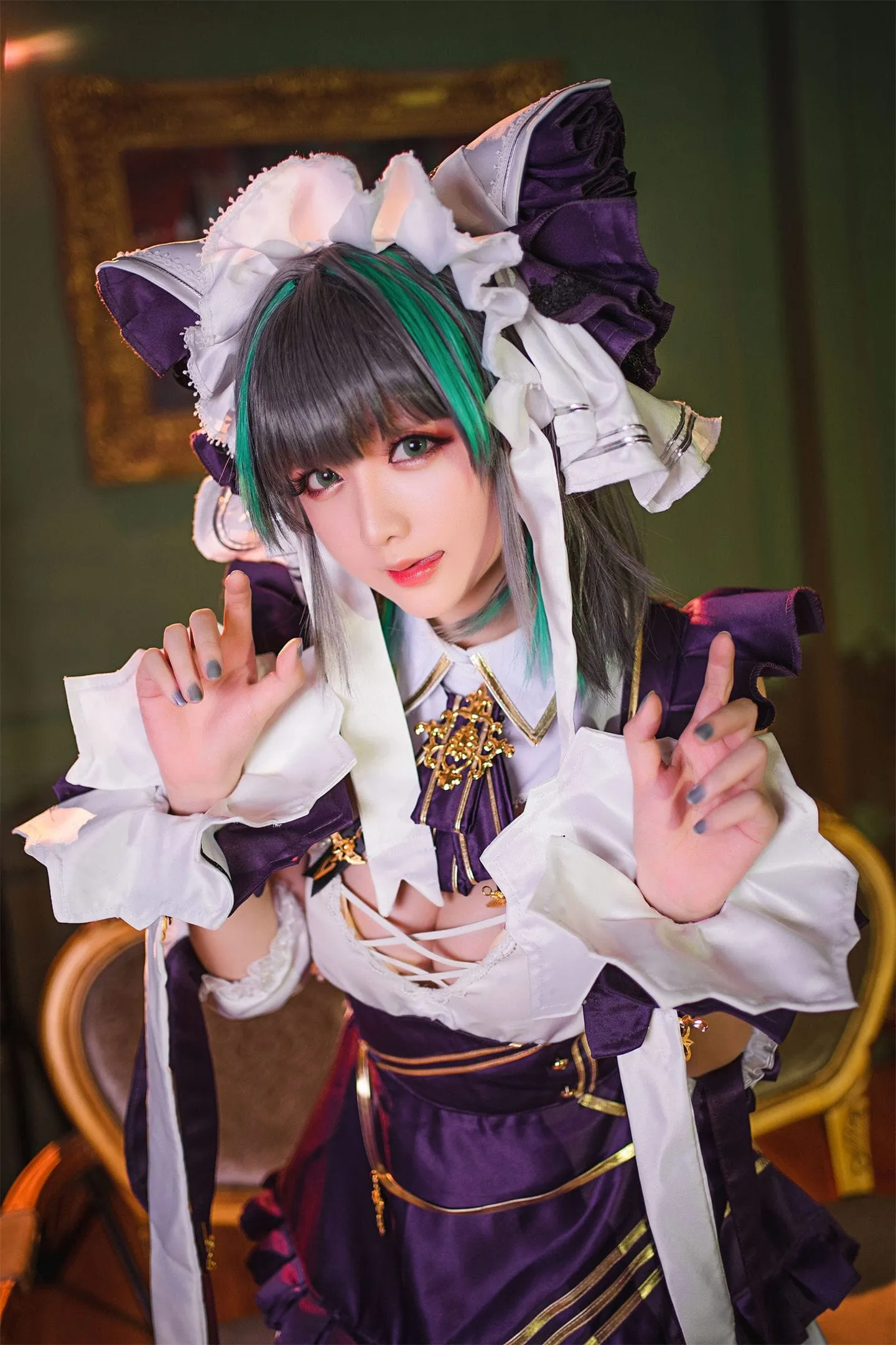 碧蓝航线 柴郡女仆2cosplay-绝对领域