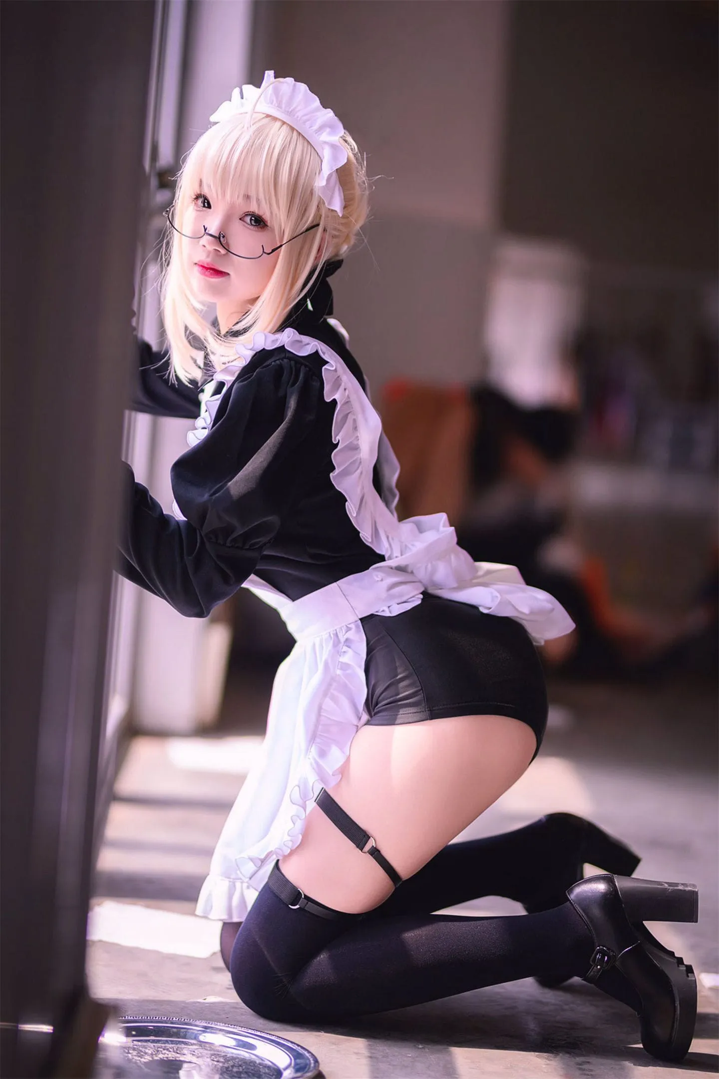 FGO 阿尔托莉雅女仆黑呆cosplay-绝对领域