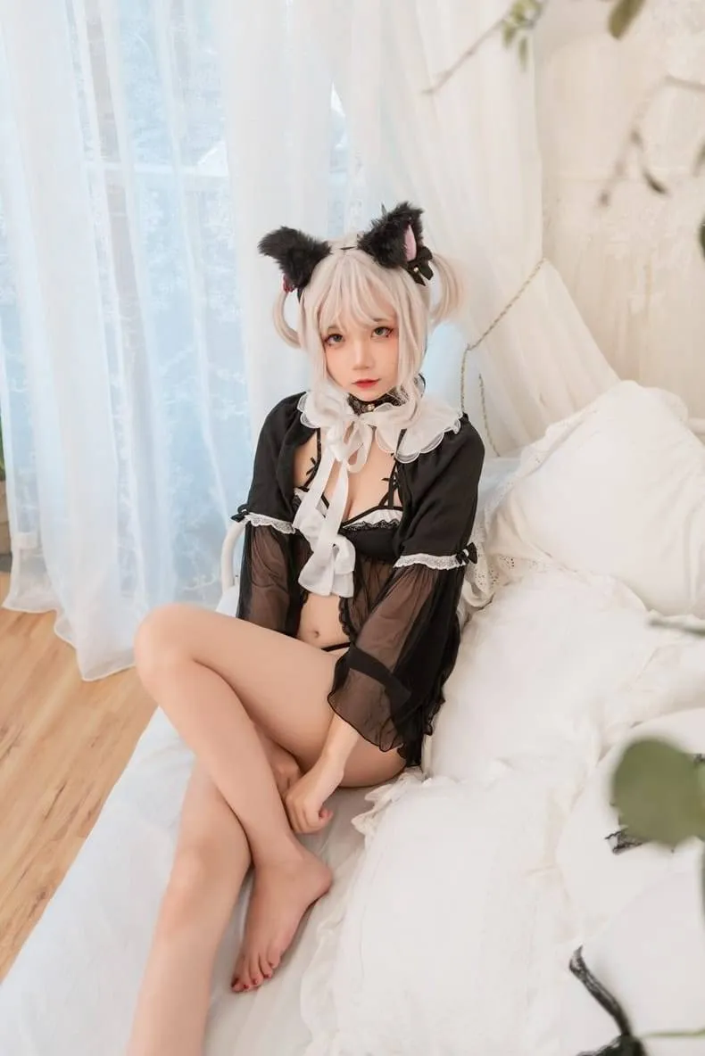 长腿御姐大胆COS兽尾娘，妩媚且性感-绝对领域