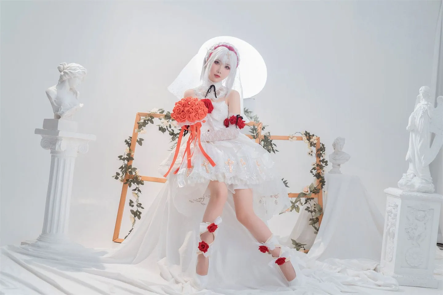 崩坏三 德丽莎婚纱cosplay-绝对领域