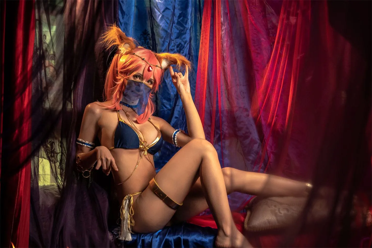 FGO 玉藻前泳装2cosplay-绝对领域