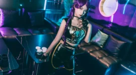 英雄联盟KDA 卡莎cosplay-绝对领域