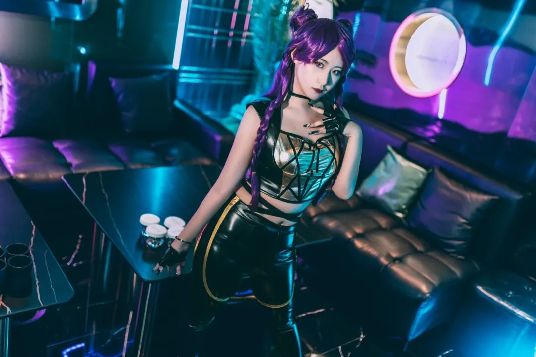 英雄联盟KDA 卡莎cosplay-绝对领域
