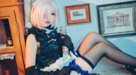 FGO 玛修女仆cosplay-绝对领域