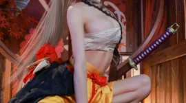 碧蓝航线 让巴尔春节皮肤cosplay-绝对领域