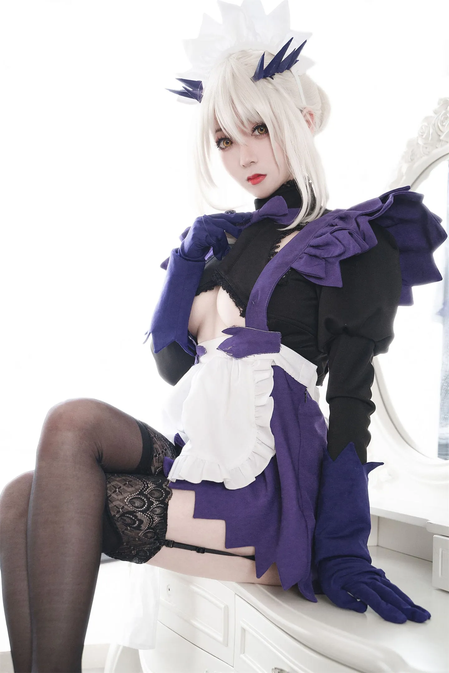 FGO 阿尔托莉雅黑枪呆cosplay-绝对领域