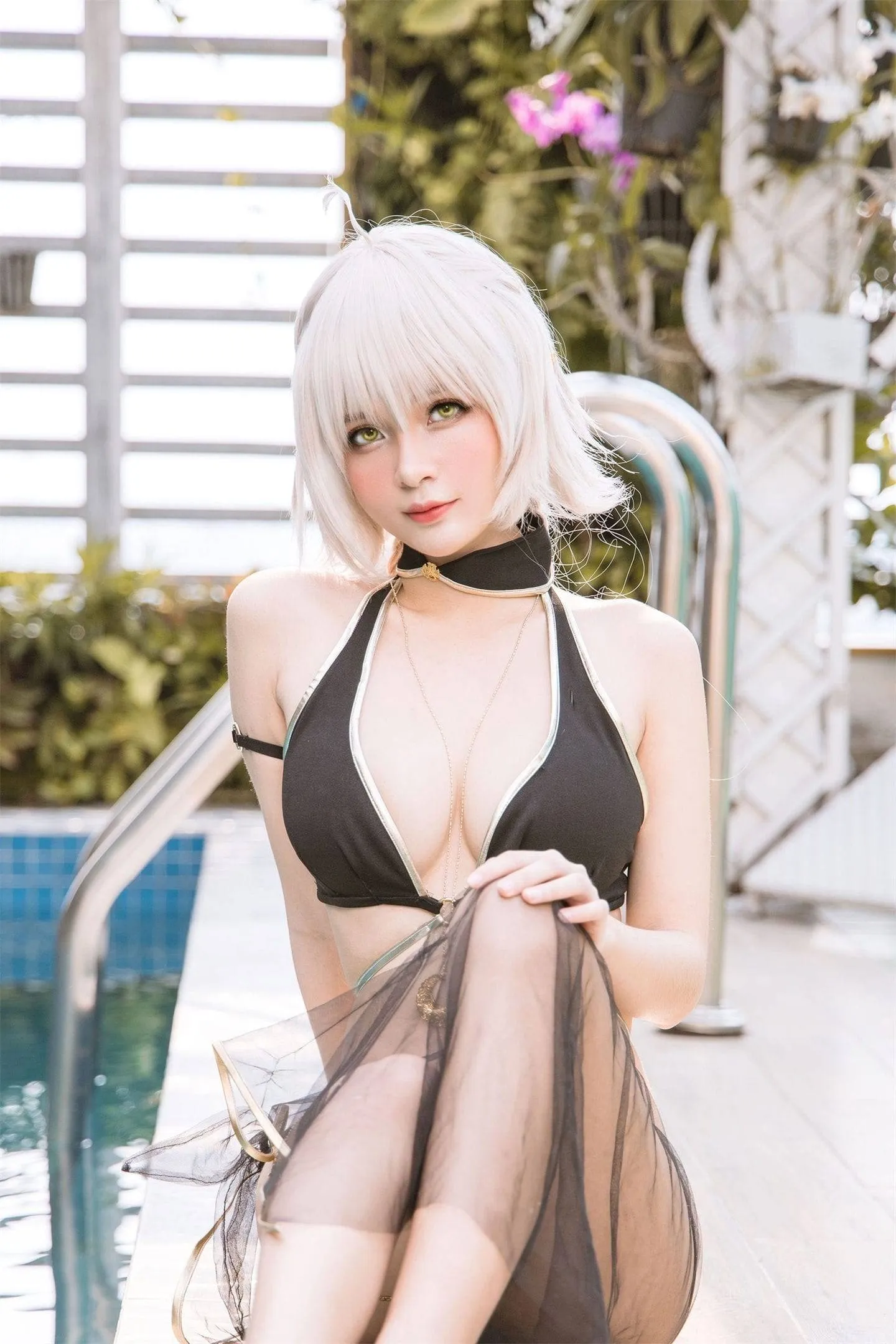 FGO 黑贞泳装cosplay-绝对领域