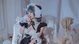 碧蓝航线 柴郡女仆cosplay-绝对领域