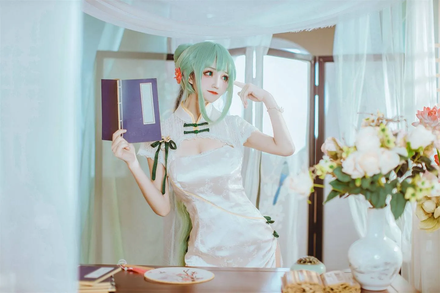 初音未来韶华cosplay-绝对领域