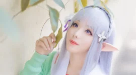 《re:从零开始的异世界生活》艾米莉亚cosplay-绝对领域