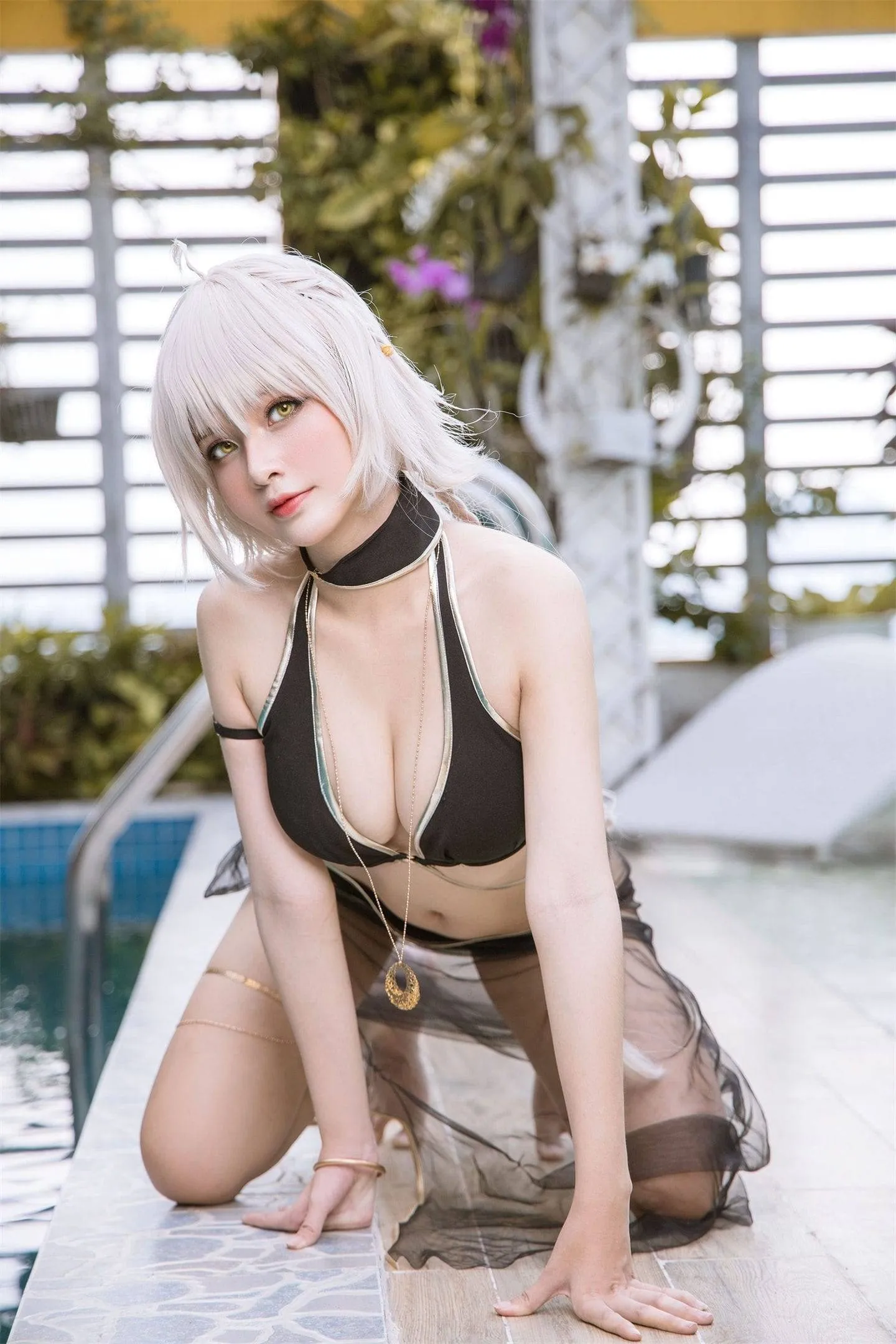 FGO 黑贞泳装cosplay-绝对领域