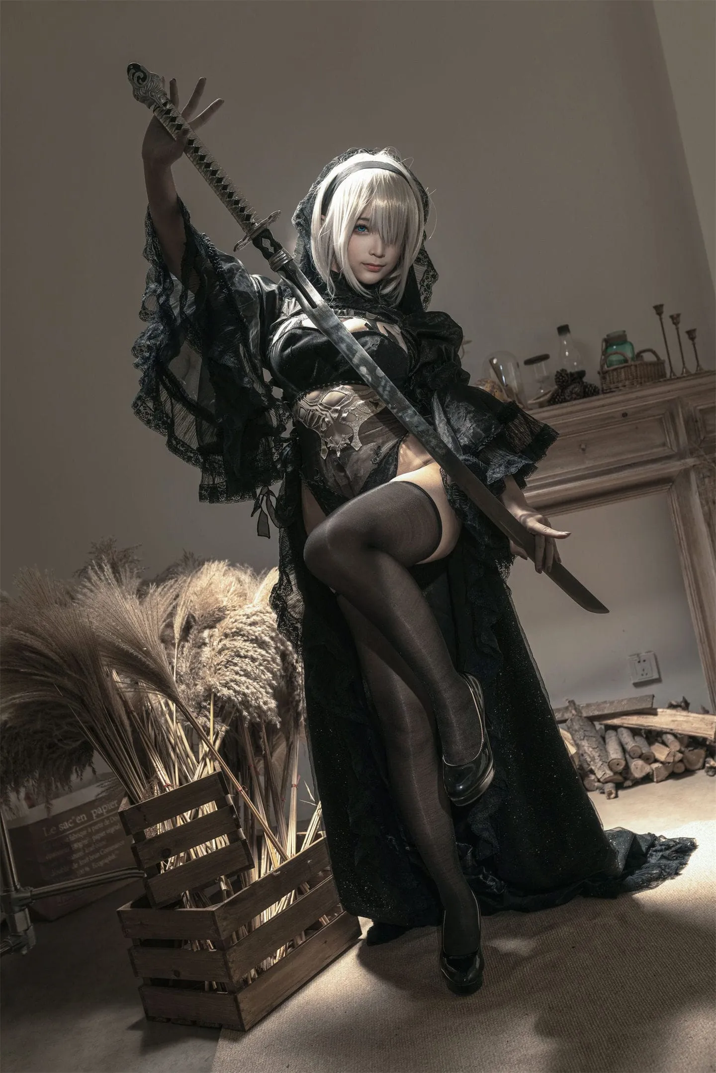 尼尔:机械纪元 2B花嫁cosplay-绝对领域