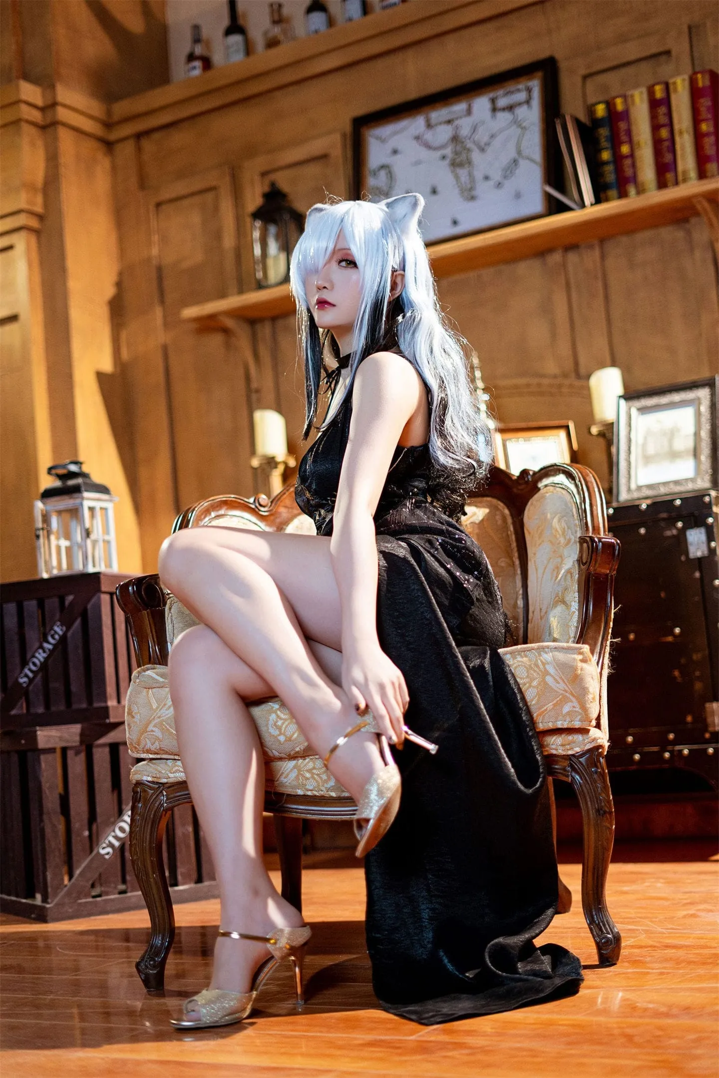 明日方舟 黑cosplay-绝对领域