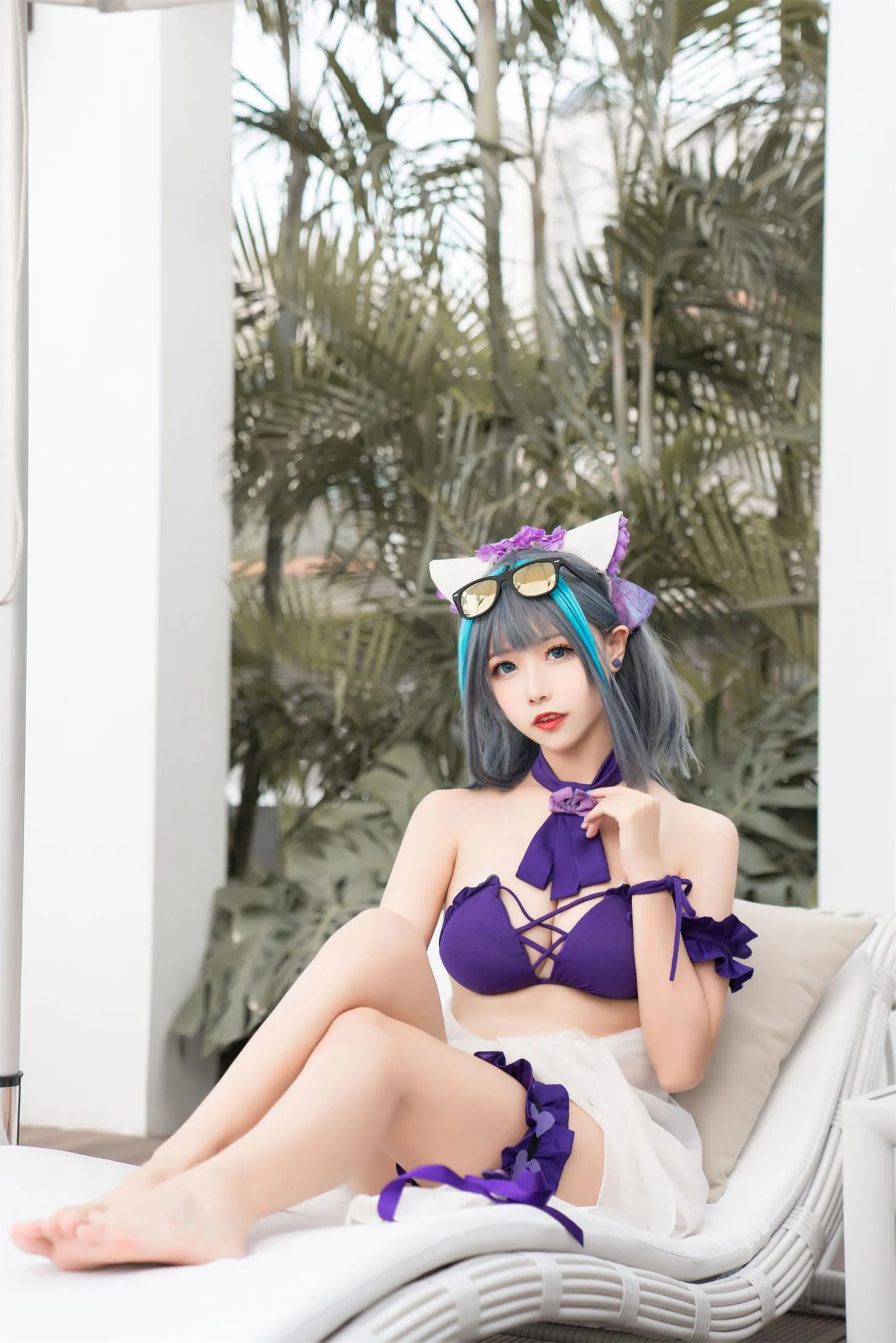 碧蓝航线 柴郡泳装2cosplay-绝对领域