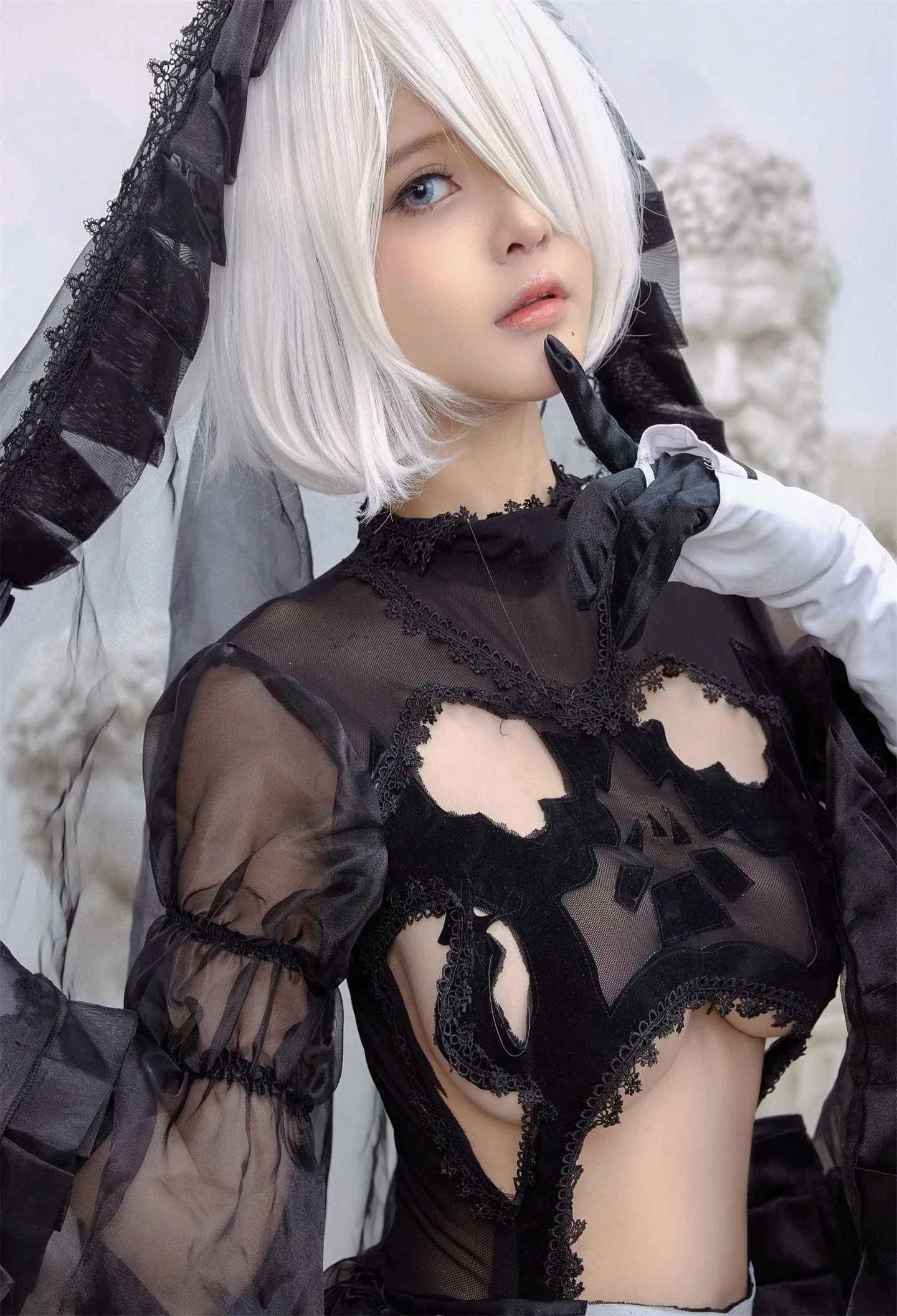 尼尔机械纪元 2B黑丝裙cosplay-绝对领域