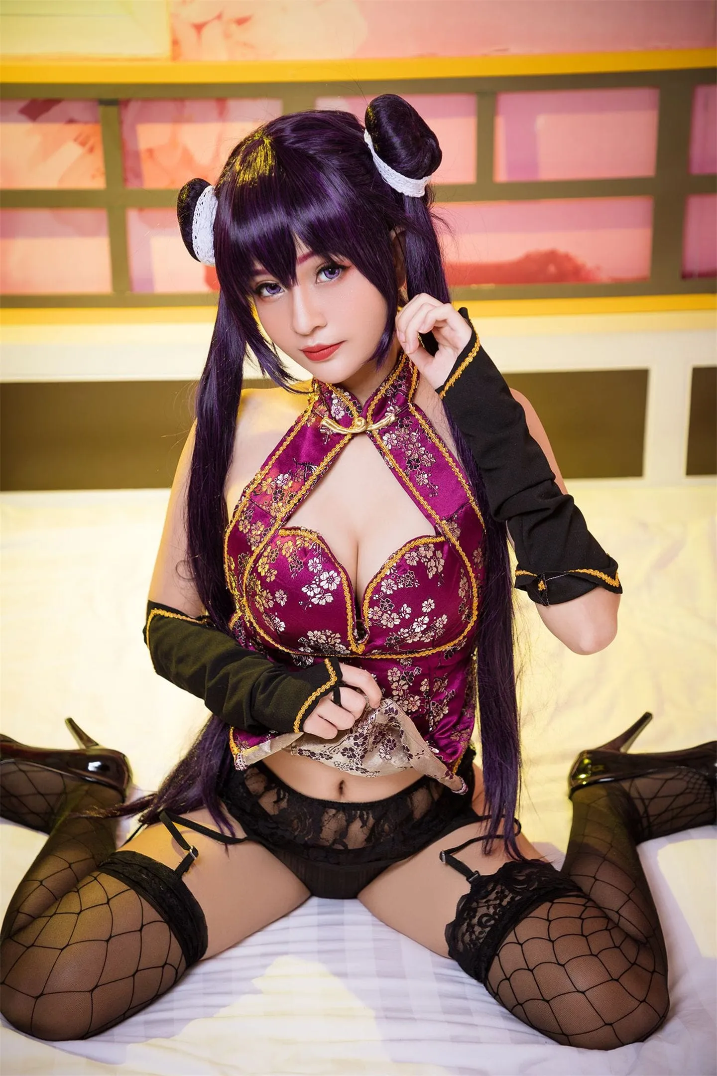 冬月茉莉 旗袍cosplay-绝对领域