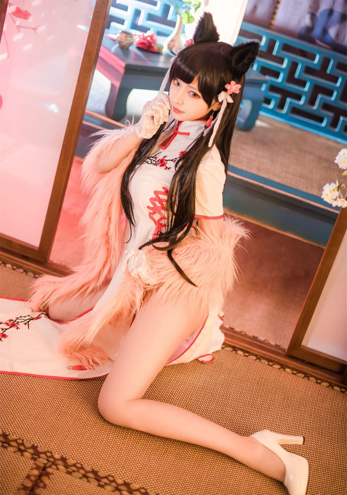 碧蓝航线 爱宕旗袍cosplay-绝对领域